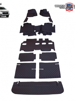 พรมรถยนต์ 6D รถ MITSUBISHI PAJERO SPORT ปี 2015-2019 ชุดเต็มคัน รวมแผ่นท้ายและหลังพนักพิง จำนวน 9 ชิ้น