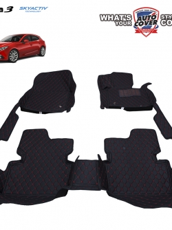 พรมรถยนต์ 6D รถ MAZDA 3 SKYACTIV 4-5 DOOR 2014-2018 ชุดภายในห้องโดยสาร จำนวน 3 ชิ้น
