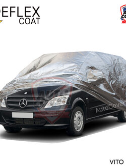 ผ้าคลุมรถเข้ารูป รถ MERCEDES BENZ VITO รหัส W639 ผ้าคลุมรถกันแดด กันไอร้อน กันน้ำ รุ่น REFLEX COAT