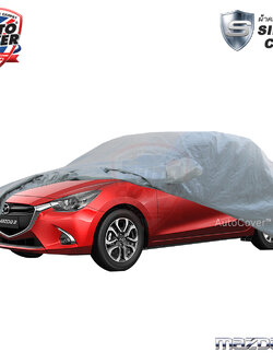 ผ้าคลุมรถยนต์เข้ารูป รถ MAZDA 2 SkyActiv 5 DOOR ปี 2015-2021 ผ้าคลุมรถรุ่น SILVER COAT