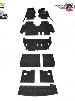 พรมรถยนต์ 6D รถ CHEVROLET CAPTIVA ปี 2007-2018 จำนวน 9 ชิ้น ชุดเต็มคัน รวมแผ่นท้ายและหลังพนักพิง