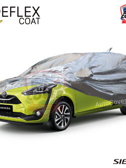 ผ้าคลุมรถเข้ารูป 100% รถ TOYOTA SIENTA ปี 2016-2022 ผ้าคลุมรถกันแดด กันไอร้อน กันน้ำ รุ่น REFLEX COAT