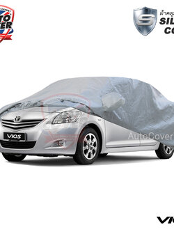 ผ้าคลุมรถยนต์เข้ารูป รถ TOYOTA VIOS ปี 2008-2013 ผ้าคลุมรถรุ่น SILVER COAT