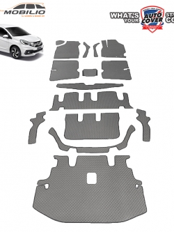 พรมปูพื้นรถยนต์ พรมกระดุม รถ HONDA MOBILIO ชุดเต็มคันรวมแผ่นท้าย จำนวน 15 ชิ้น