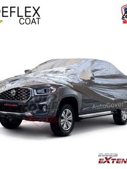 ผ้าคลุมรถเข้ารูป 100% รถ MG EXTENDER 4 DOOR ปี 2019-2025 ผ้าคลุมกันแดด กันไอร้อน กันน้ำ รุ่น REFLEX COAT