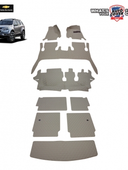 พรมรถยนต์ 6D รถ CHEVROLET TRAILBLAZER ชุดเต็มคันรวมแผ่นท้ายและหลังพนักพิง จำนวน 9 ชิ้น