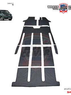 พรมปูพื้นรถยนต์ พรมกระดุม รถ VW CARAVELLE T5 ปี 2004-2016 พรมรถยนต์ชุดเต็มทั้งคัน จำนวน 7 ชิ้น
