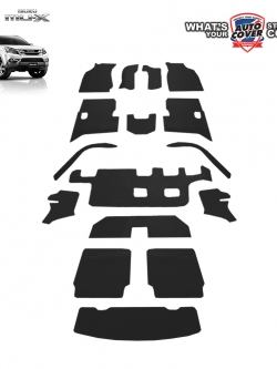 พรมปูพื้นรถยนต์ พรมกระดุม รถ ISUZU MU-X ปี 2013-2020 ชุดเต็มคัน+หลังเบาะ+แผ่นท้าย จำนวน 16 ชิ้น