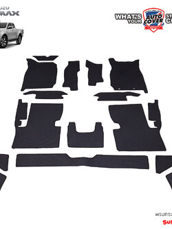 พรมปูพื้นรถยนต์ พรมกระดุม รถ ISUZU ALL NEW D-MAX SPACECAB ปี 2020-2025 ชุดภายในห้องโดยสาร จำนวน 15 ชิ้น