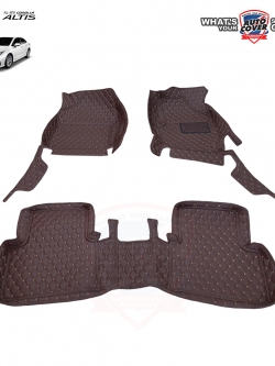 พรมปูพื้นรถยนต์ 6D รถ TOYOTA ALL NEW ALTIS ปี 2019-2023 พรมรถยนต์ชุดภายในห้องโดยสาร จำนวน 3 ชิ้น