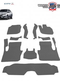 พรมปูพื้นรถยนต์ พรมกระดุม รถ HONDA CITY ปี 2014-2019 ชุดภายในห้องโดยสาร จำนวน 10 ชิ้น