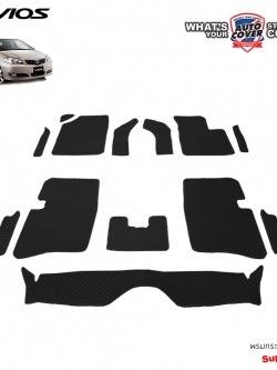 พรมปูพื้นรถยนต์ พรมกระดุม รถ TOYOTA VIOS ปี 2003-2007 พรมรถยนต์ชุดภายในห้องโดยสาร จำนวน 13 ชิ้น