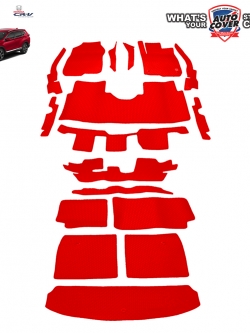 สินค้า PROMOTION! ลด 20% HONDA CRV GEN 5 รุ่น 7 ที่นั่ง ปี 2017-2022 พรมกระดุม Super Save ชุดเต็มคัน จำนวน 17 ชิ้น สีแดง