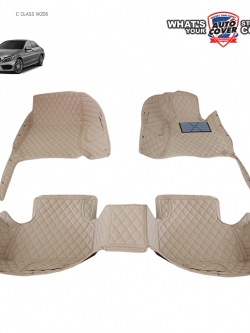 พรมรถยนต์ 6D รถ MERCEDES BENZ C CLASS รหัสตัวถัง W205 ปี 2015-2021 ชุดภายในห้องโดยสาร จำนวน 3 ชิ้น