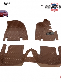 พรมปูพื้นรถยนต์ 6D BMW Serie 3 E46 ชุดภายในห้องโดยสาร จำนวน 3 ชิ้น (318I , 320I , 325I)