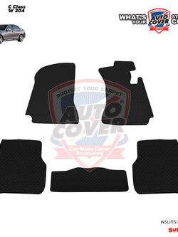 พรมปูพื้นรถยนต์ พรมกระดุม รถ BENZ C Class W204 รุ่น 4 ประตู ชุดพรมพื้นจำนวน 5 ชิ้น