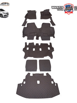 พรมปูพื้นรถยนต์ 6 D รถ HONDA MOBILIO รุ่น 7 ที่นั่ง พรมรถยนต์ ชุดเต็มคันรวมหลังเบาะ+แผ่นท้าย จำนวน 7 ชิ้น