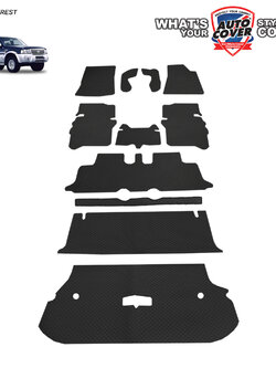 พรมปูพื้นรถยนต์ พรมกระดุม รถ FORD EVEREST (โฉมเก่า) ปี 2003-2014 ชุดเต็มคันรวมท้าย จำนวน 11 ชิ้น