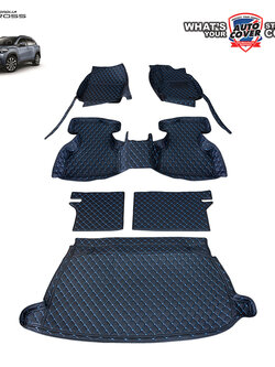 พรมปูพื้นรถยนต์ 6D รถ TOYOTA COROLLA CROSS ปี 2020-2025 พรมรถยนต์ ชุดเต็มคันรวมแผ่นท้ายและหลังพนักพิง จำนวน 6 ชิ้น