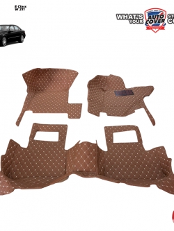 พรมปูพื้นรถยนต์ 6D รถ MERCEDES BENZ E CLASS รหัสตัวถัง W211 พรม6D ชุดภายในห้องโดยสาร จำนวน 3 ชิ้น