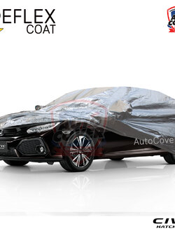 ผ้าคลุมรถเข้ารูป 100% รถ HONDA CIVIC (FK) HATCHBACK ปี 2018-2021 รุ่น REFLEX COAT