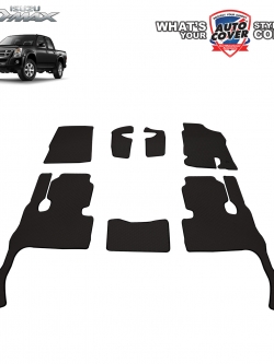 พรมปูพื้นรถยนต์ พรมกระดุม รถ ISUZU D-MAX 4 Door ปี 2005-2012 ชุดภายในห้องโดยสาร จำนวน 7 ชิ้น