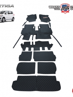พรมรถยนต์ 6D รถ SUZUKI ERTIGA ปี 2013-2018 ชุดเต็มคันรวมหลังเบาะและแผ่นท้าย จำนวน 9 ชิ้น