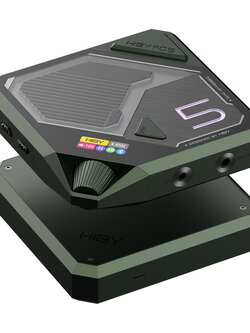 Hiby FD5 DAC/AMP ตั้งโต๊ะ Class A/AB ชิป AKM4493 x4 ในธีมไซเบอร์พังค์ รองรับ MQA ประกันศูนย์ไทย