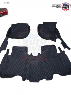 พรมปูพื้นรถยนต์ 6D รถ HONDA JAZZ (GE) ปี 2008-2013 พรมรถยนต์ ชุดภายในห้องโดยสาร จำนวน 3 ชิ้น