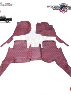 พรมรถยนต์เข้ารูป 6D รถ ISUZU ALL NEW DMAX 4 DOOR ปี 2013-2019 ชุดภายในห้องโดยสาร จำนวน 3 ชิ้น
