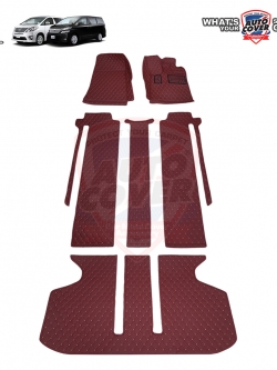 พรมปูพื้นรถยนต์ 6D รถ TOYOTA ALPHARD VELLFIRE ปี 2009-2015 (รางซ้ายขวาเดี่ยว) พรมรถยนต์ ชุดเต็มคัน จำนวน 6 ชิ้น