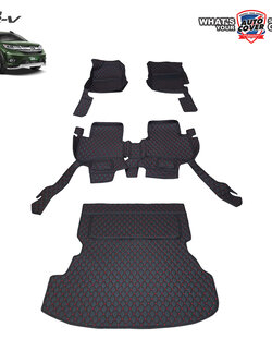 พรมปูพื้นรถยนต์ 6D รถ HONDA BRV รุ่น 5 ที่นั่ง พรมรถยนต์ ชุดเต็มคันรวมแผ่นท้าย จำนวน 4 ชิ้น