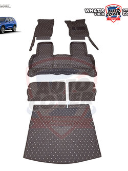 พรมปูพื้นรถยนต์ 6D รถ HAVAL H6 ปี 2021-2026 ชุดเต็มคัน รวมแผ่นท้ายและหลังพนักพิง จำนวน 6 ชิ้น