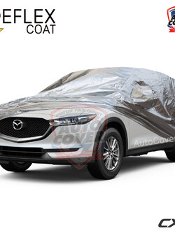 ผ้าคลุมรถเข้ารูป 100% รถ MAZDA CX 5 ปี 2018-2022 ผ้าคลุมกันแดด กันไอร้อน กันน้ำ รุ่น REFLEX COAT