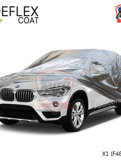 ผ้าคลุมรถเข้ารูป 100% รถ BMW X1 รหัส F48 ปี 2017-2021 ผ้าคลุมกันแดด กันไอร้อน กันน้ำ รุ่น REFLEX COAT