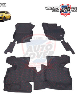 พรมรถยนต์ 6D รถ MITSUBISHI MIRAGE ปี 2019-2023 ชุดภายในห้องโดยสาร จำนวน 3 ชิ้น
