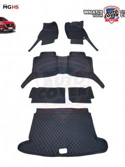 พรมรถยนต์ 6D รถ MG HS ชุดเต็มคัน+แผ่นท้าย+หลังเบาะ จำนวน 6 ชิ้น