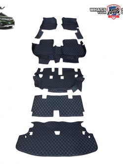 พรมปูพื้นรถยนต์ 6D รถ HONDA BRV รุ่น 7 ที่นั่ง พรมรถยนต์ ชุดเต็มคันรวมแผ่นท้าย จำนวน 6 ชิ้น