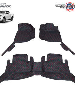 พรมรถยนต์ 6D รถ ISUZU ALL NEW DMAX SPACE CAB ปี 2020-2025 ชุดภายในห้องโดยสาร จำนวน 3 ชิ้น