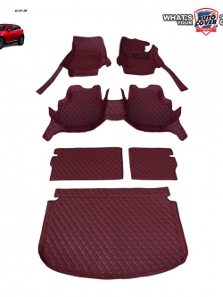 พรมรถยนต์ 6D รถ MAZDA CX-3 ปี 2015-2020 ชุดเต็มคัน+แผ่นท้าย+หลังพนักพิง จำนวน 6 ชิ้น