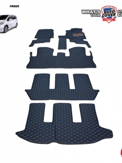 พรมปูพื้นรถยนต์ 6 D รถ HONDA FREED พรมรถยนต์ ชุดเต็มคัน+แผ่นท้าย จำนวน 5 ชิ้น
