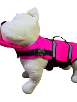 Dogtalog เสื้อชูชีพสุนัข Dogtalog แบบมีรองคอถอดได้ สีชมพู Pink
