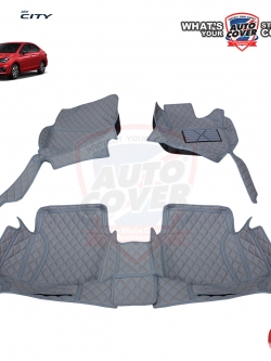 พรมปูพื้นรถยนต์ 6D รถ HONDA ALL NEW CITY ปี 2020-2025 พรมรถยนต์ ชุดภายในห้องโดยสาร จำนวน 3 ชิ้น