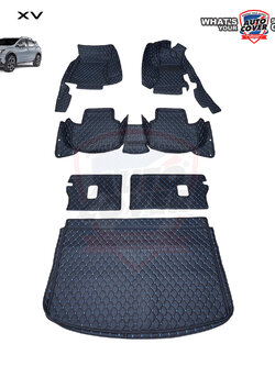 พรมรถยนต์ 6 D รถ SUBARU XV ปี 2019-2023 ชุดรวมแผ่นท้ายและหลังพนักพิง จำนวน 6 ชิ้น