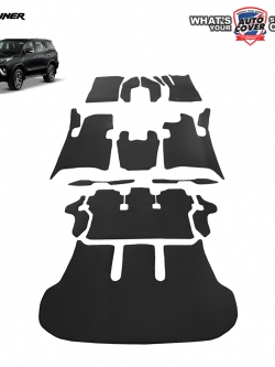 พรมปูพื้นรถยนต์ พรมกระดุม รถ TOYOTA FORTUNER ปี 2015 - 2022 เกียร์ Auto ชุดเต็มคันรวมท้าย จำนวน 14 ชิ้น