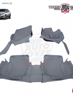 พรมปูพื้นรถยนต์ 6D รถ HONDA ALL NEW CITY ปี 2014-2019 พรมรถยนต์ ชุดภายในห้องโดยสาร จำนวน 3 ชิ้น