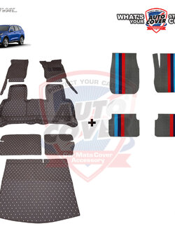 พรมรถยนต์ 7D Colorful รถ HAVAL H6 ปี 2022-2025 พรมปูพื้นรถยนต์ชุดเต็มคัน รวมท้าย จำนวน 6 ชิ้น + ดักฝุ่น 4 ชิ้น