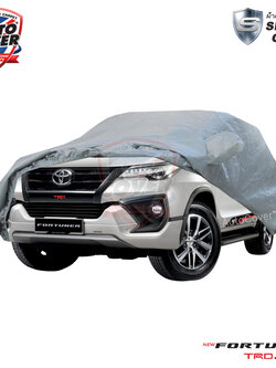 ผ้าคลุมรถยนต์เข้ารูป รถ TOYOTA FORTUNER ปี 2015-2021 ผ้าคลุมรถรุ่น SILVER COAT
