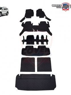 พรมรถยนต์ 6D รถ MITSUBISHI PAJERO SPORT ปี 2008-2015 ชุดเต็มคัน รวมแผ่นท้ายและหลังพนักพิง จำนวน 8 ชิ้น