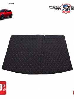 สินค้าโปรโมชั่น! พรมท้ายสัมภาระเข้ารูป 6 D รถ MAZDA CX-3 จำนวน 1 ชิ้น สีดำด้ายแดง